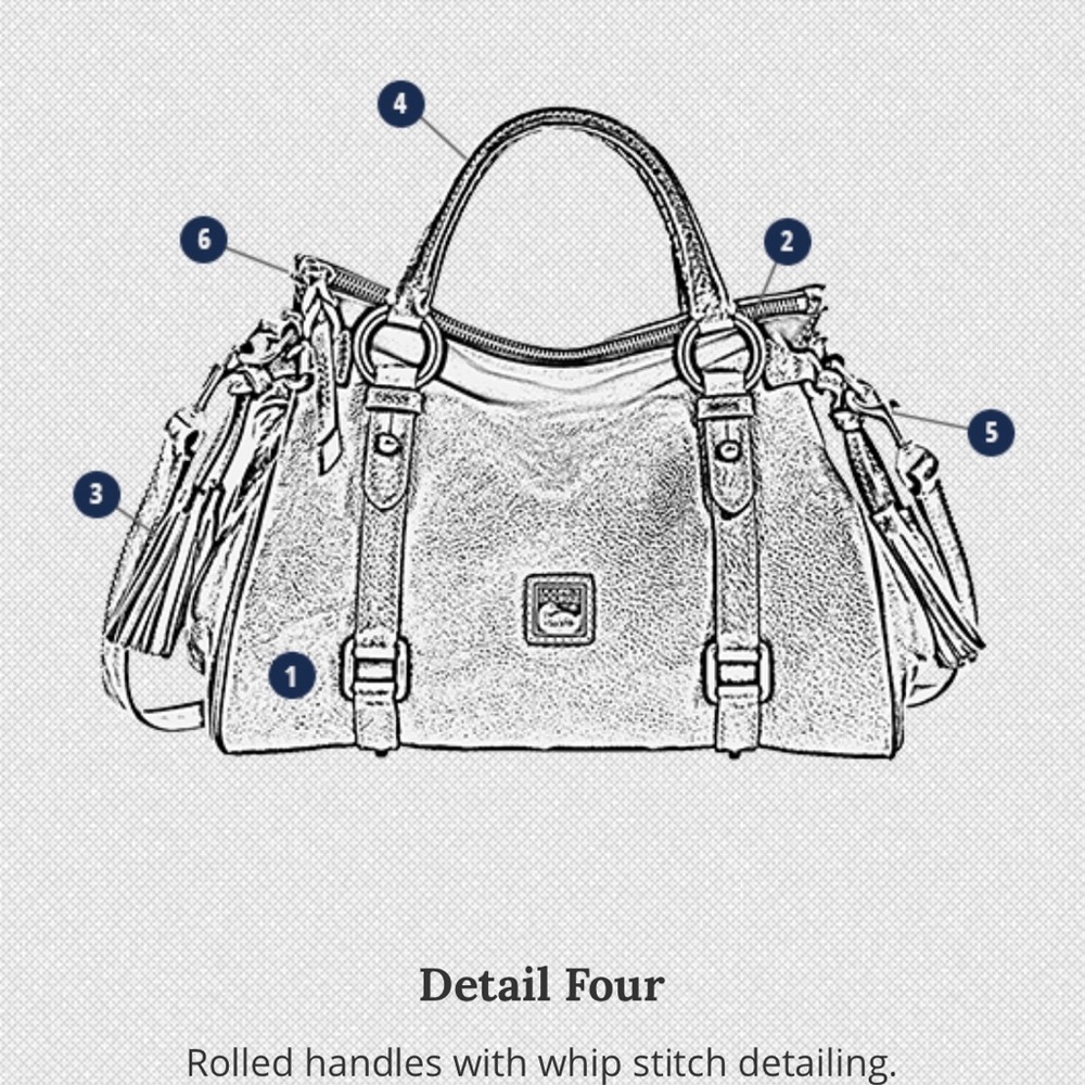 🖤Dooney & Bourke🖤Red Flouretine Satchel - Picture 14 of 16